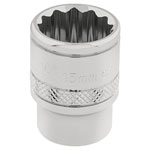 Draper Expert 32778 3/8" Sq. Dr. Hi-Torq® 12 Point Socket (15mm)