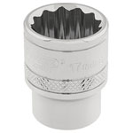 Draper Expert 32781 3/8" Sq. Dr. Hi-Torq® 12 Point Socket (17mm)