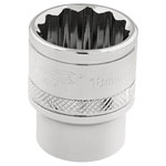 Draper Expert 32786 3/8" Sq. Dr. Hi-Torq® 12 Point Socket (18mm)