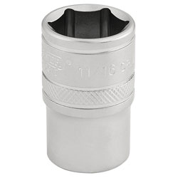 Draper Expert 16630 1/2 Sq. Dr. 6 Point Imperial Socket (11/16)