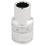 Draper Expert 33095 1/2" Sq. Dr. Hi-Torq® 12 Point Socket (11mm)