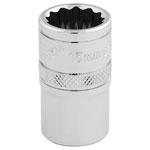 Draper Expert 33136 1/2" Sq. Dr. Hi-Torq® 12 Point Socket (15mm)