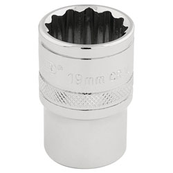 Draper Expert 33231 1/2 Sq. Dr. Hi-Torq® 12 Point Socket (19mm)