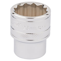 Draper Expert 33370 1/2 Sq. Dr. Hi-Torq® 12 Point Socket (23mm)