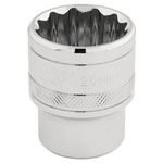 Draper Expert 33418 1/2" Sq. Dr. Hi-Torq® 12 Point Socket (25mm)