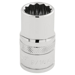 Draper Expert 33609 1/2 Sq. Dr. Hi-Torq® 12 Point Socket (9/16)