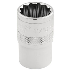 Draper Expert 33644 1/2 Sq. Dr. Hi-Torq® 12 Point Socket (11/16)