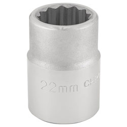 Draper Expert 16691 3/4 Sq. Dr. 12 Point Socket (22mm)