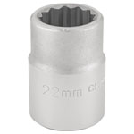 Draper Expert 16691 3/4 Sq. Dr. 12 Point Socket (22mm)