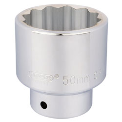 Draper Expert 16707 3/4 Sq. Dr. 12 Point Socket (50mm)