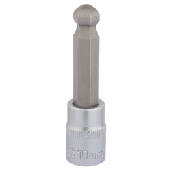 Draper Expert 16293 3/8 Sq. Dr. Ball End Hexagonal Socket Bits (10mm)