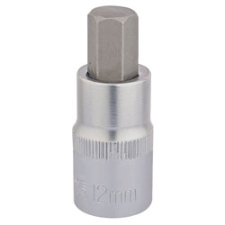 Draper Expert 16304 1/2 Sq. Dr. Hexagonal Socket Bits (12mm)