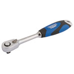 Draper Expert 26514 1/4 Sq. Dr. 60 Tooth Micro Head Reversible SoftGrip Ratchet