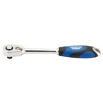 Draper Expert 26515 3/8 Sq. Dr. 60 Tooth Micro Head Reversible SoftGrip Ratchet