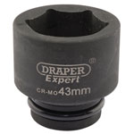 Draper Expert 05024 Expert 43mm 3/4" Square Drive Hi-Torq® 6 Point Impact Socket