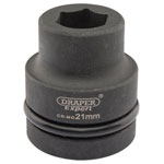 Draper Expert 05102 Expert 21mm 1" Square Drive Hi-Torq® 6 Point Impact Socket