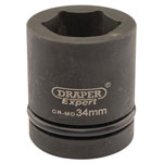 Draper Expert 05114 Expert 34mm 1" Square Drive Hi-Torq® 6 Point Impact Socket