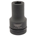 Draper Expert 05134 Expert 19mm 1" Sq. Dr. Hi-Torq® 6 Point Deep Impact Socket
