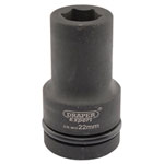 Draper Expert 05137 Expert 22mm 1" Sq. Dr. Hi-Torq® 6 Point Deep Impact Socket
