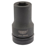 Draper Expert 05138 Expert 23mm 1" Sq. Dr. Hi-Torq® 6 Point Deep Impact Socket