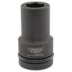 Draper Expert 05140 Expert 25mm 1" Sq. Dr. Hi-Torq® 6 Point Deep Impact Socket