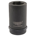 Draper Expert 05147 Expert 33mm 1" Sq. Dr. Hi-Torq® 6 Point Deep Impact Socket