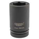 Draper Expert 05148 Expert 34mm 1 Sq. Dr. Hi-Torq® 6 Point Deep Impact Socket