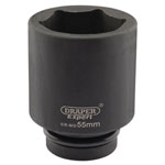 Draper Expert 05156 Expert 55mm 1" Sq. Dr. Hi-Torq® 6 Point Deep Impact Socket
