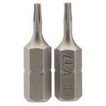 Draper 66421 T7 1/4 Hex TX-STAR® Insert Bit 25mm Long x 2