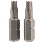 Draper 66431 T25 1/4" Hex TX-STAR® Insert Bit 25mm Long x 2
