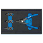 Draper 63196 Int. Circlip Plier Set in 1/4 Drawer EVA Insert Tray (5 Piece)