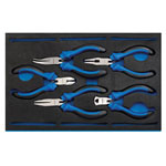 Draper 63215 Precision Plier Set in 1/4 Drawer EVA Insert Tray (5 Piece)