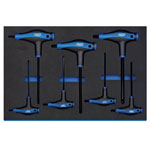 Draper Expert 63503 T' Handle Ball End HexKey Set 3/4 Drawer EVA Insert Tray 7Pc