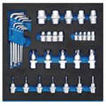 Draper Expert 63512 Screwdriver Ins Bit & TX Key 1/2 Drawer EVA Insert Tray 35Pc
