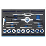 Draper Expert 63520 Combi Tap & Die Set - Metric & BSP EVA Foam Insert Tray 22Pc