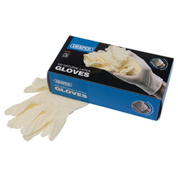 Draper 63762 Latex Gloves (Box of 100)