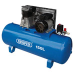 Draper 55304 150L Stationary Belt-Driven Air Compressor (2.2kW)