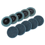Draper 75622 Ten 50mm Polycarbide Abrasive Pads (Fine)
