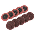 Draper 75623 Ten 50mm Polycarbide Abrasive Pads (Medium)