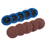 Draper 75613 Ten 50mm 240 Grit Aluminium Oxide Sanding Discs