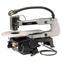 Draper 22791 405mm Variable Speed Fretsaw - Flexible Drive Shaft & Worklight 90W