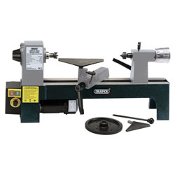 Draper 60988 Variable Speed Mini Wood Lathe (250W)