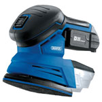 Draper 00608 D20 20V Tri-Base (Detail) Sander with 1x 2Ah Battery and Charger