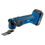 Draper 00595 D20 20V Oscillating Multi Tool with 1x 2Ah Battery and Charger