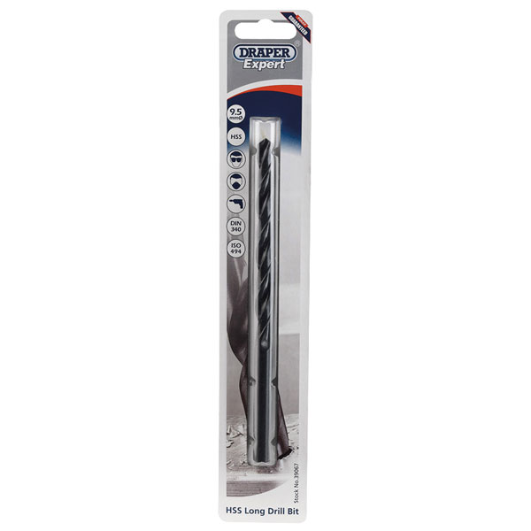 Draper Expert 39067 9.5 x 175mm HSS Extra Long Drill Bit