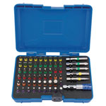 Draper Expert 82405 Coloured Screwdriver Bit Set (60 Piece) 25mm, 50mm 1/4 Bits
