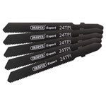 Draper 81729 DT118A 92mm Jigsaw Blade Set (5 Piece)