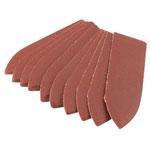 Draper 02928 Ten 240 Grit Hook and Loop Finger Sander Sheets (67 x 67 x 22mm)