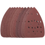 Draper 02921 Ten 400 Grit Hook & Loop Tri Base Sander Sheets (140 x 140 x 93mm)