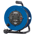 Draper 02121 230V Four Socket Industrial Cable Reel (25m)